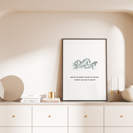 Waves of the sea Print