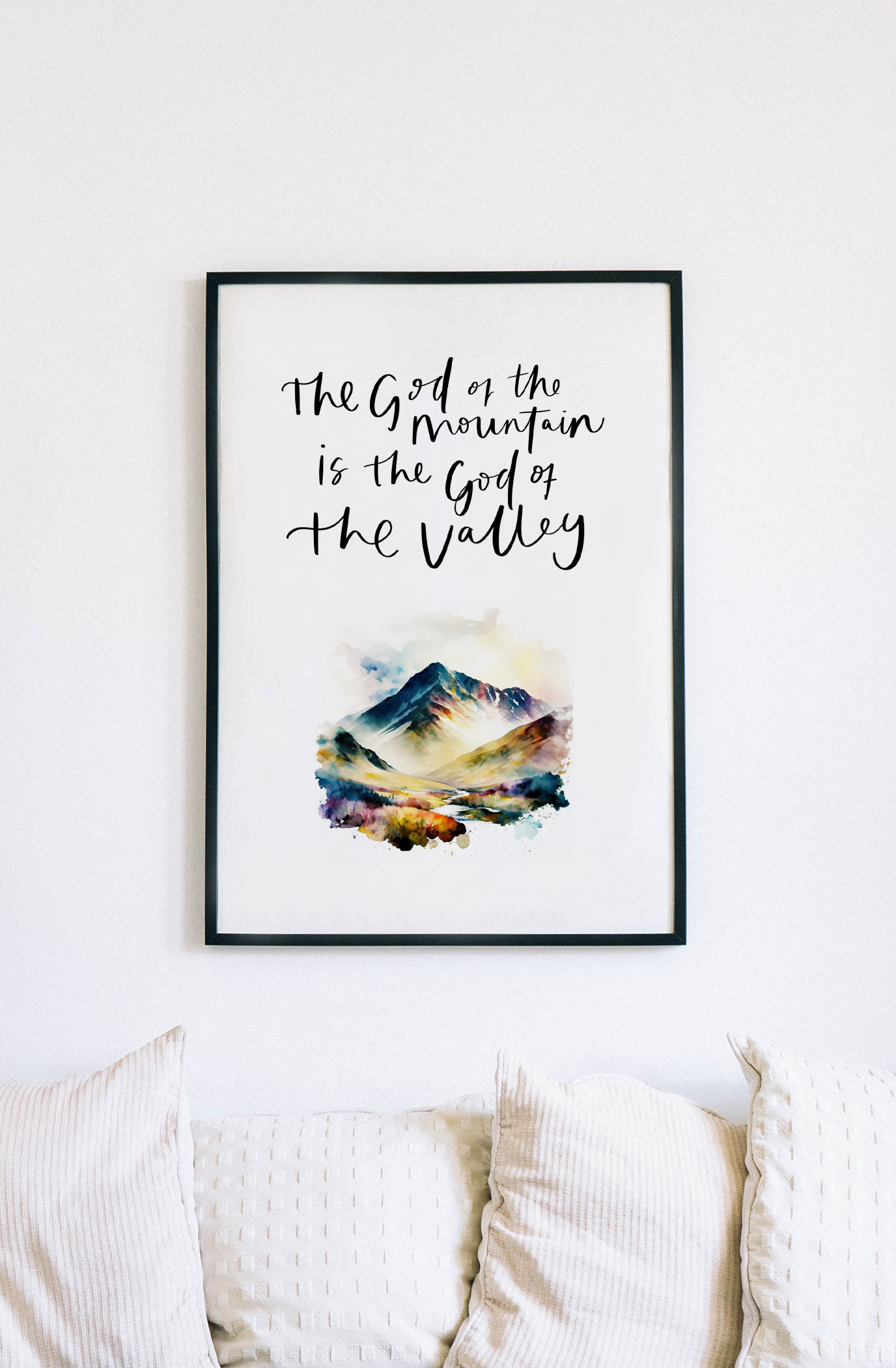 God of the mountain Print