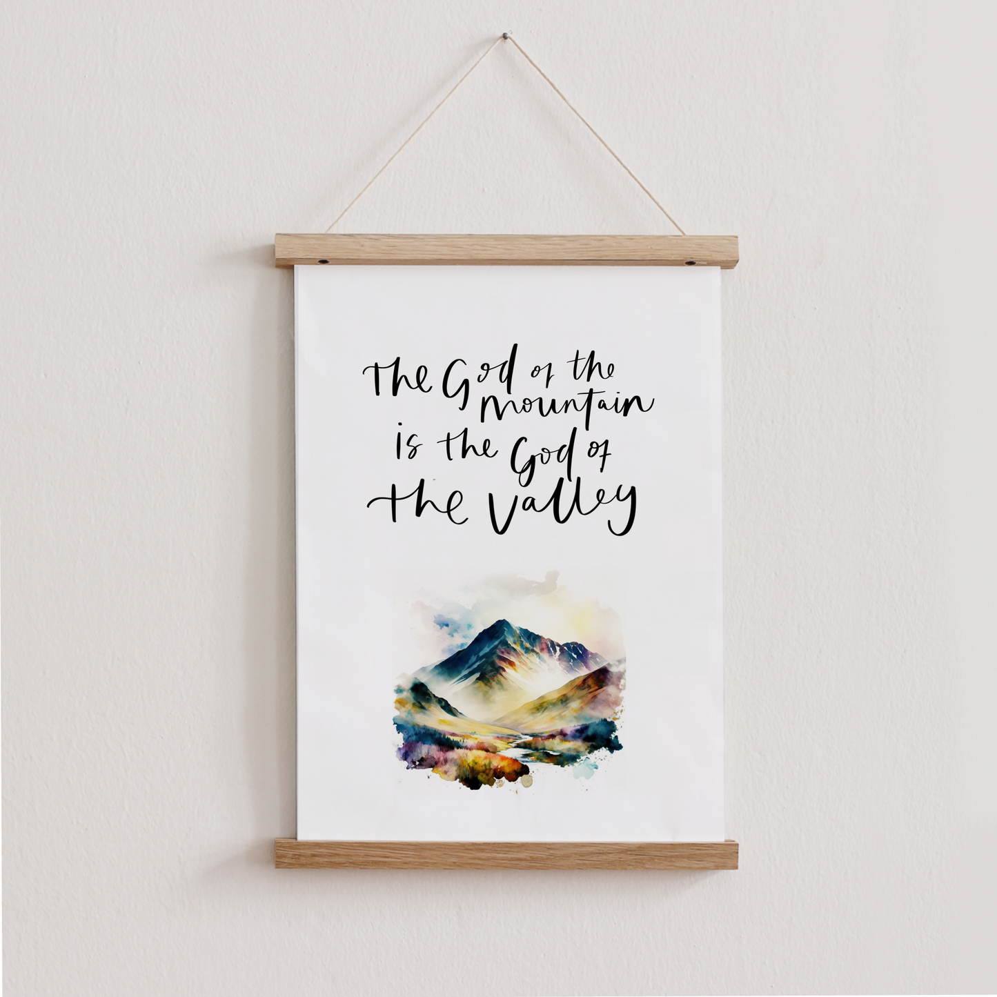 God of the mountain Print