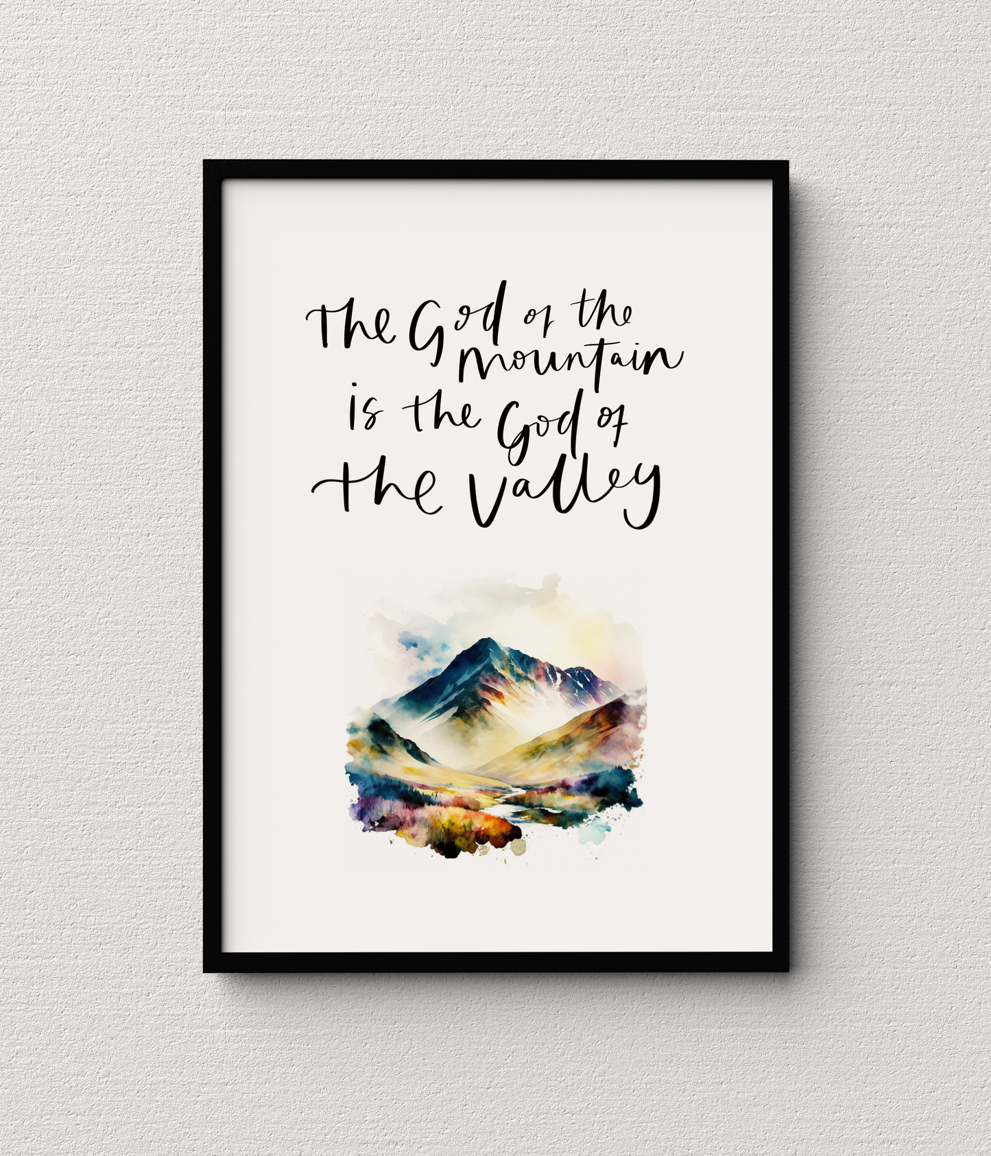 God of the mountain Print