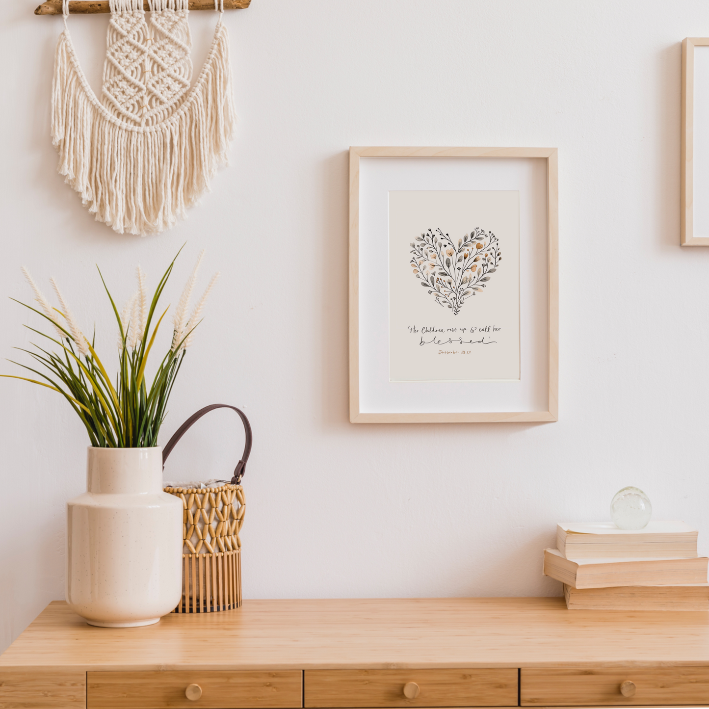 Proverbs 31:28 Print - Blessed Heart