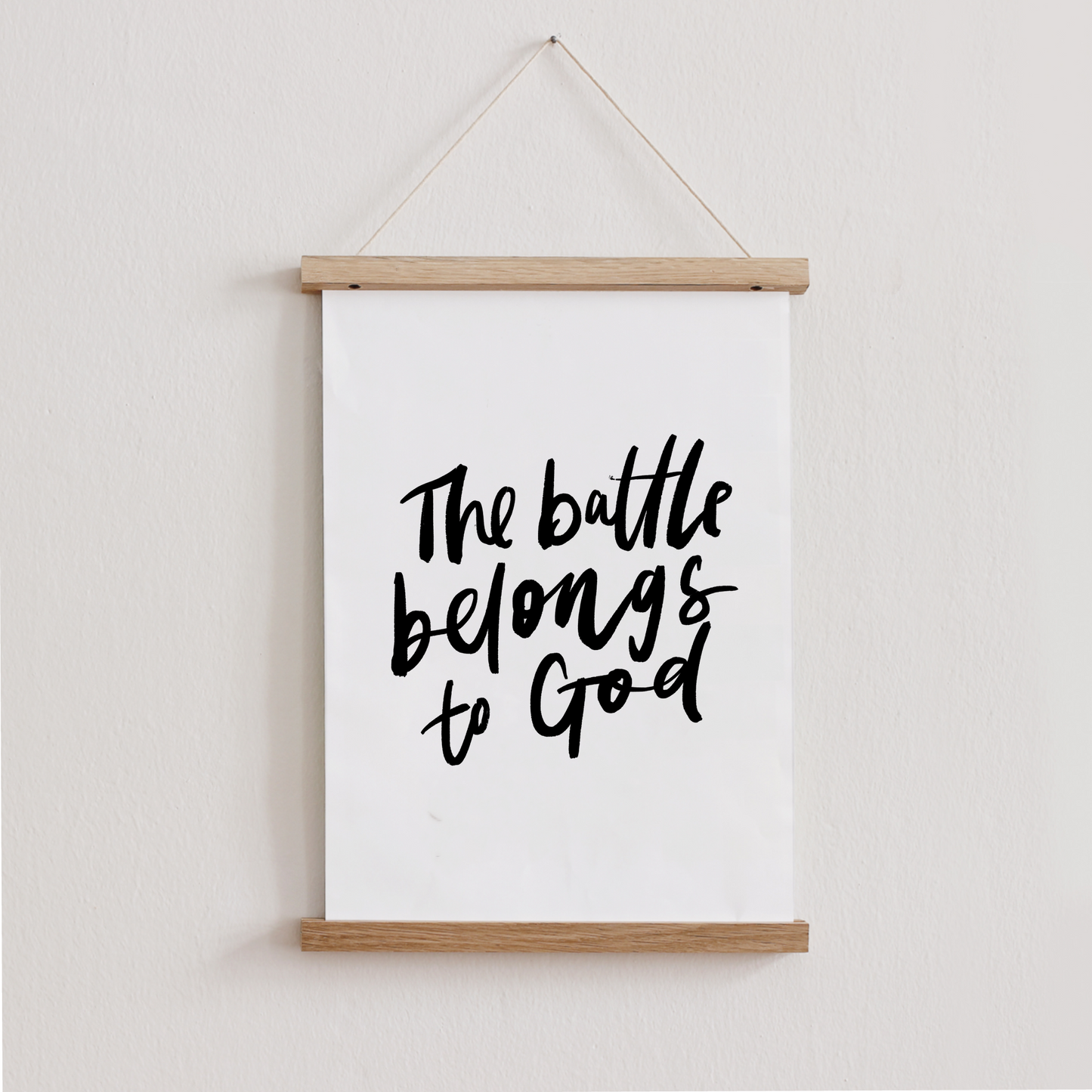 The Battle Belongs to The Lord Print