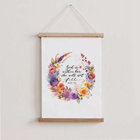 God is Within Her, Proverbs 46:5 Print