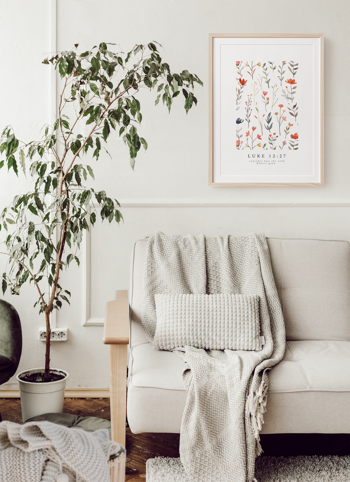 Wildflowers Print - Luke 12:27