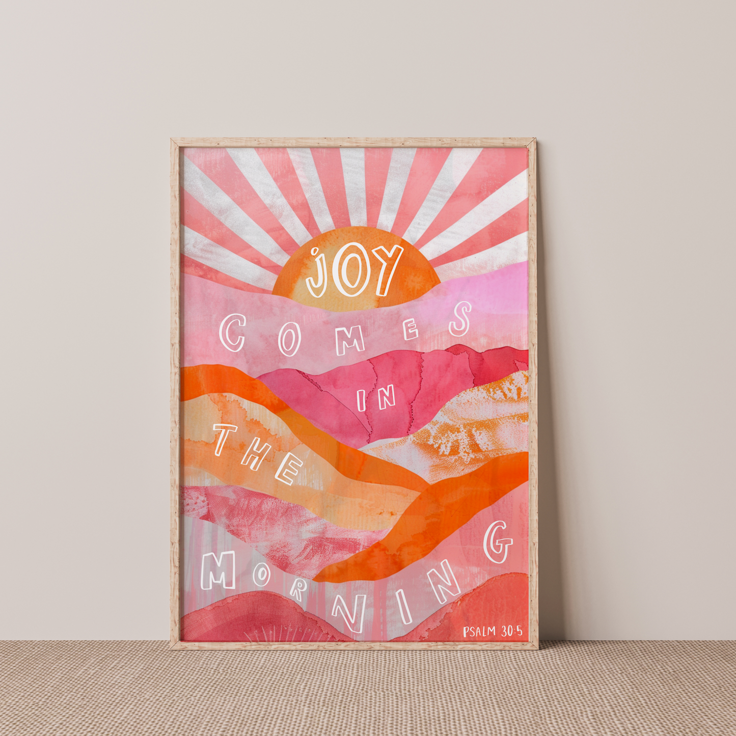 Joy comes in the morning Print