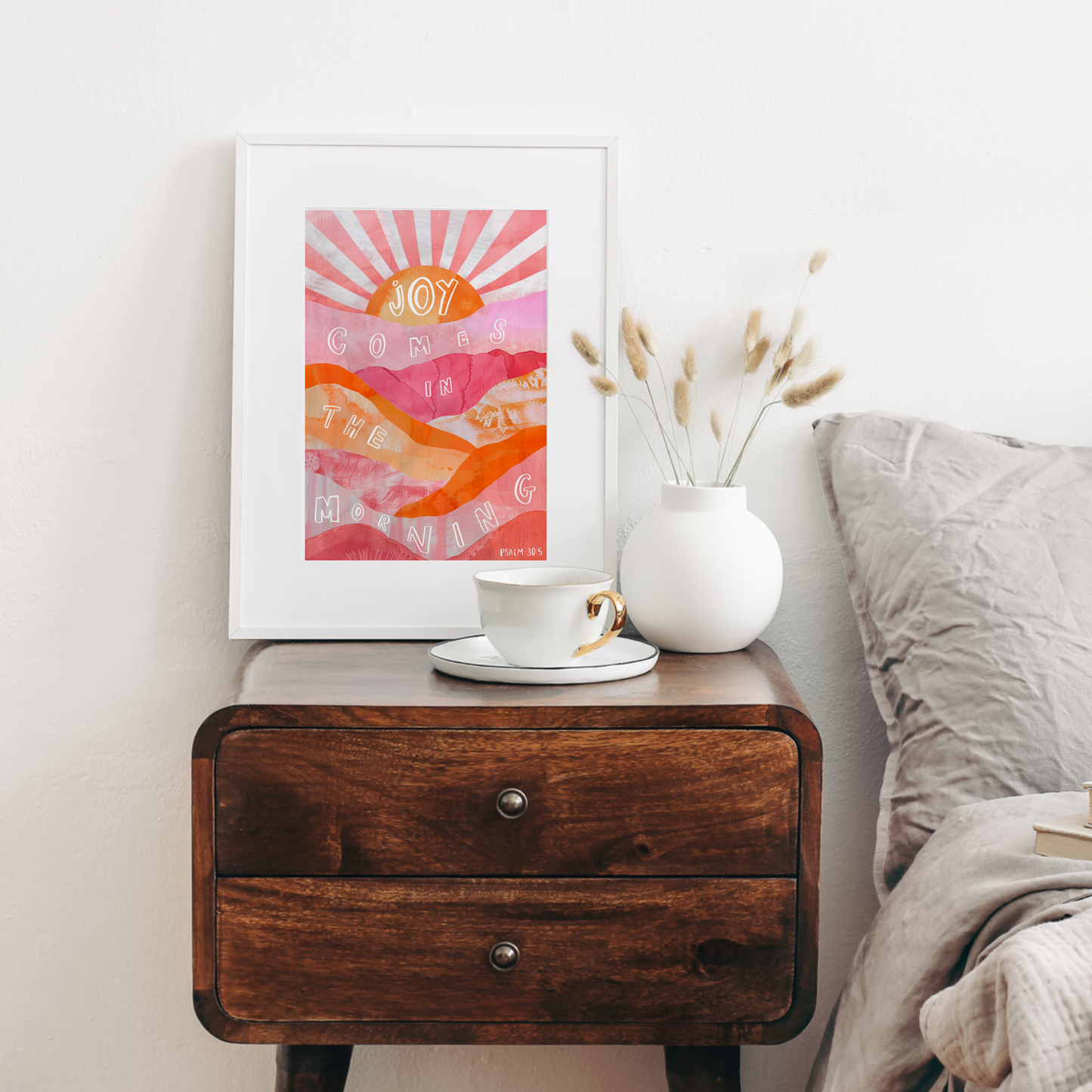 Joy comes in the morning Print