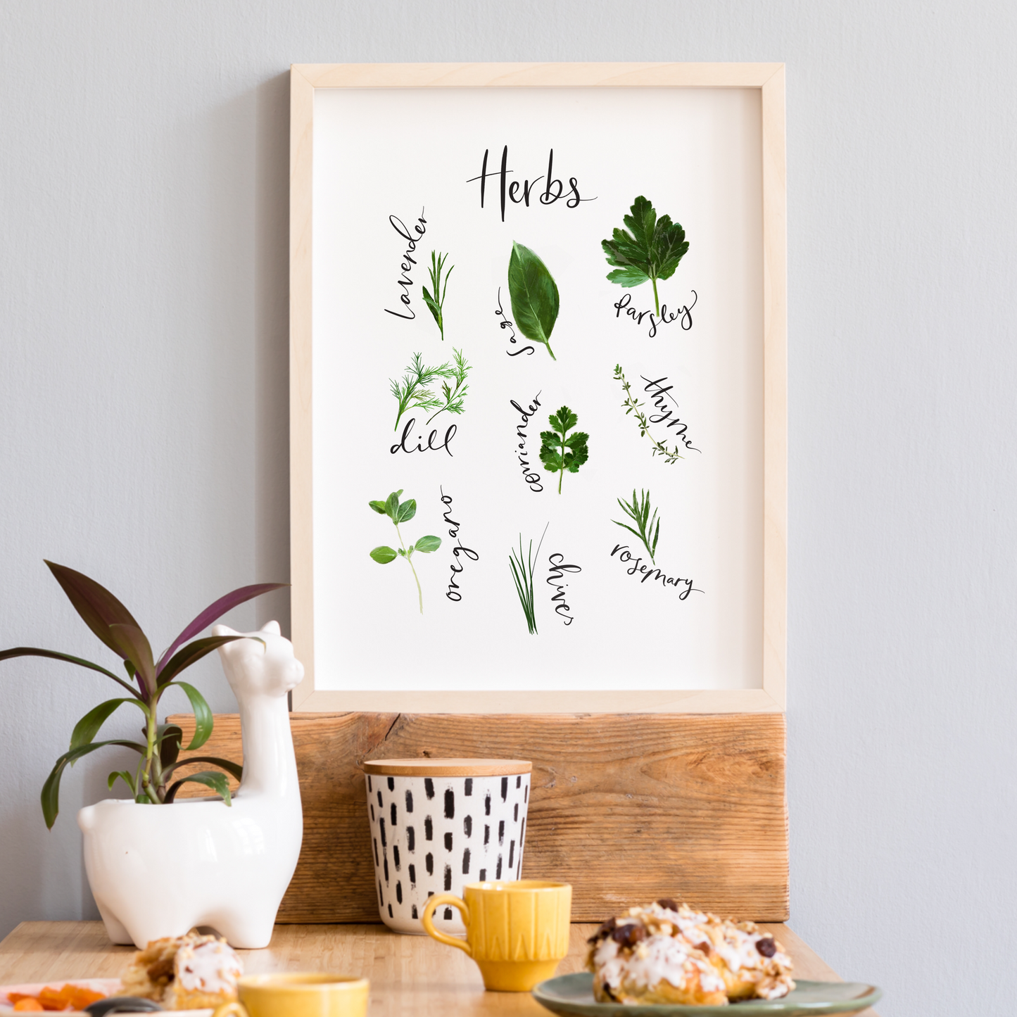 Kitchen Herbs Print