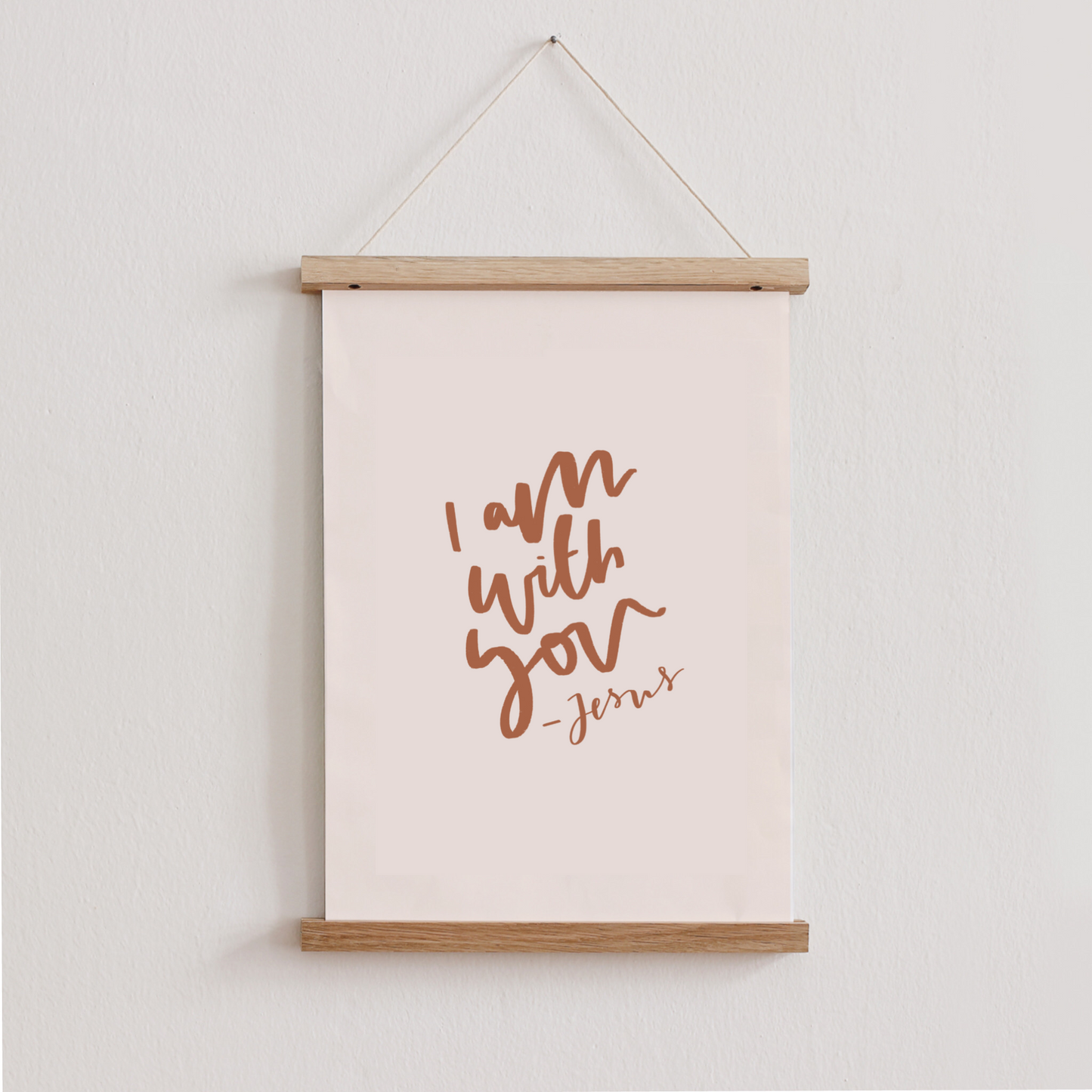 I am with you - Jesus Print