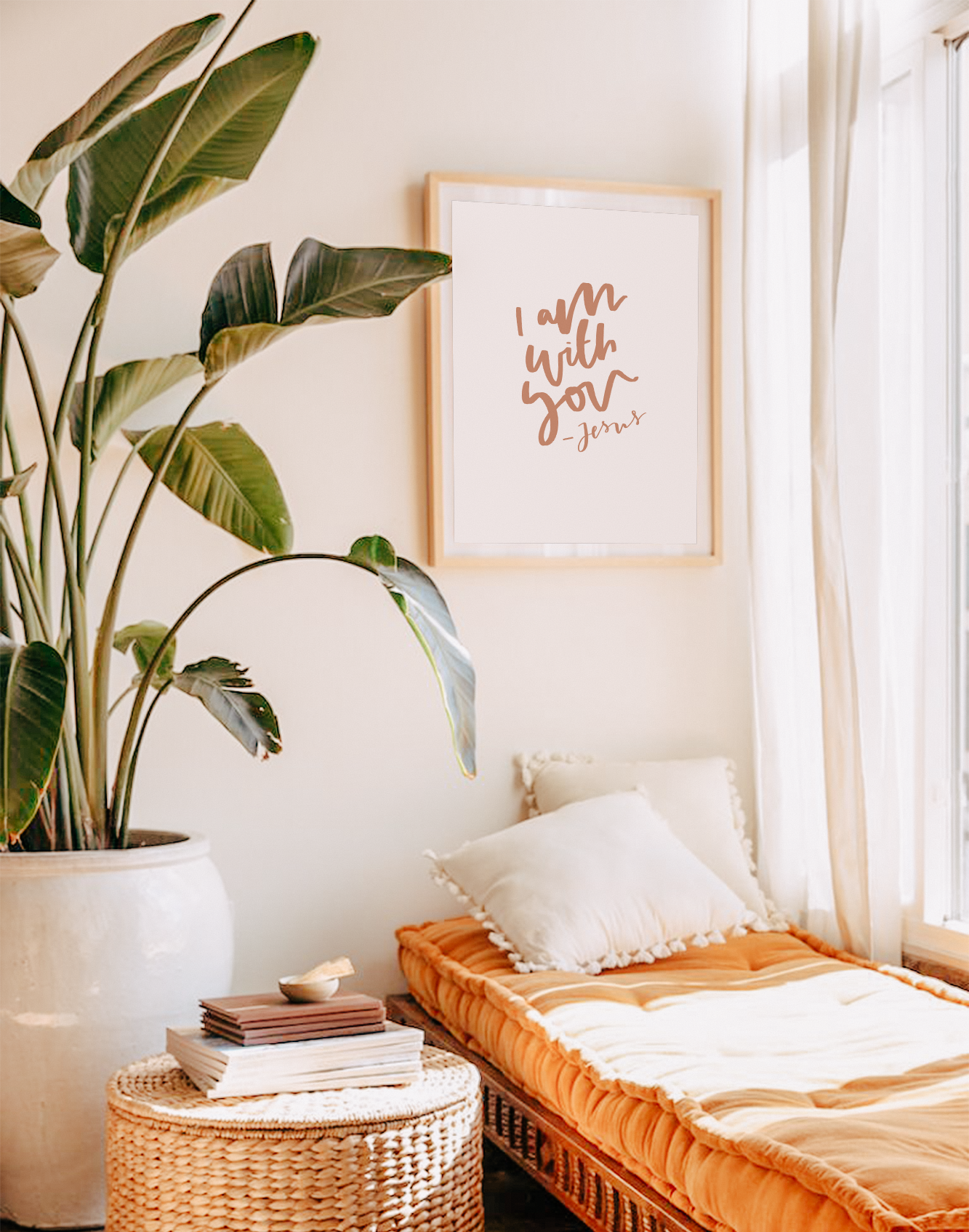 I am with you - Jesus Print