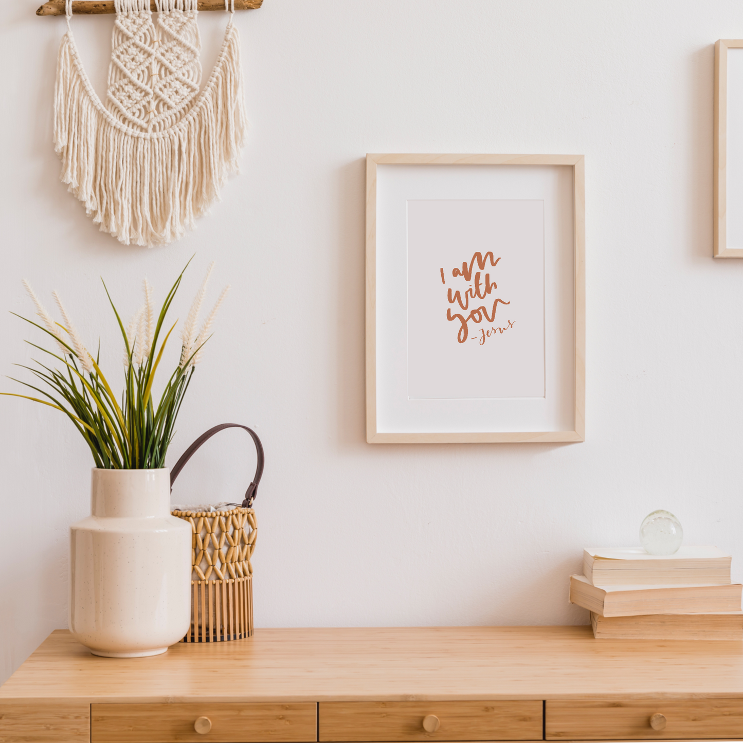 I am with you - Jesus Print