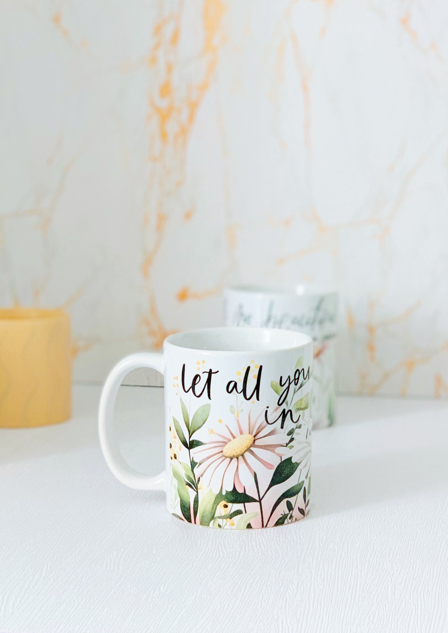 Floral Mug - Let all you do be done in love