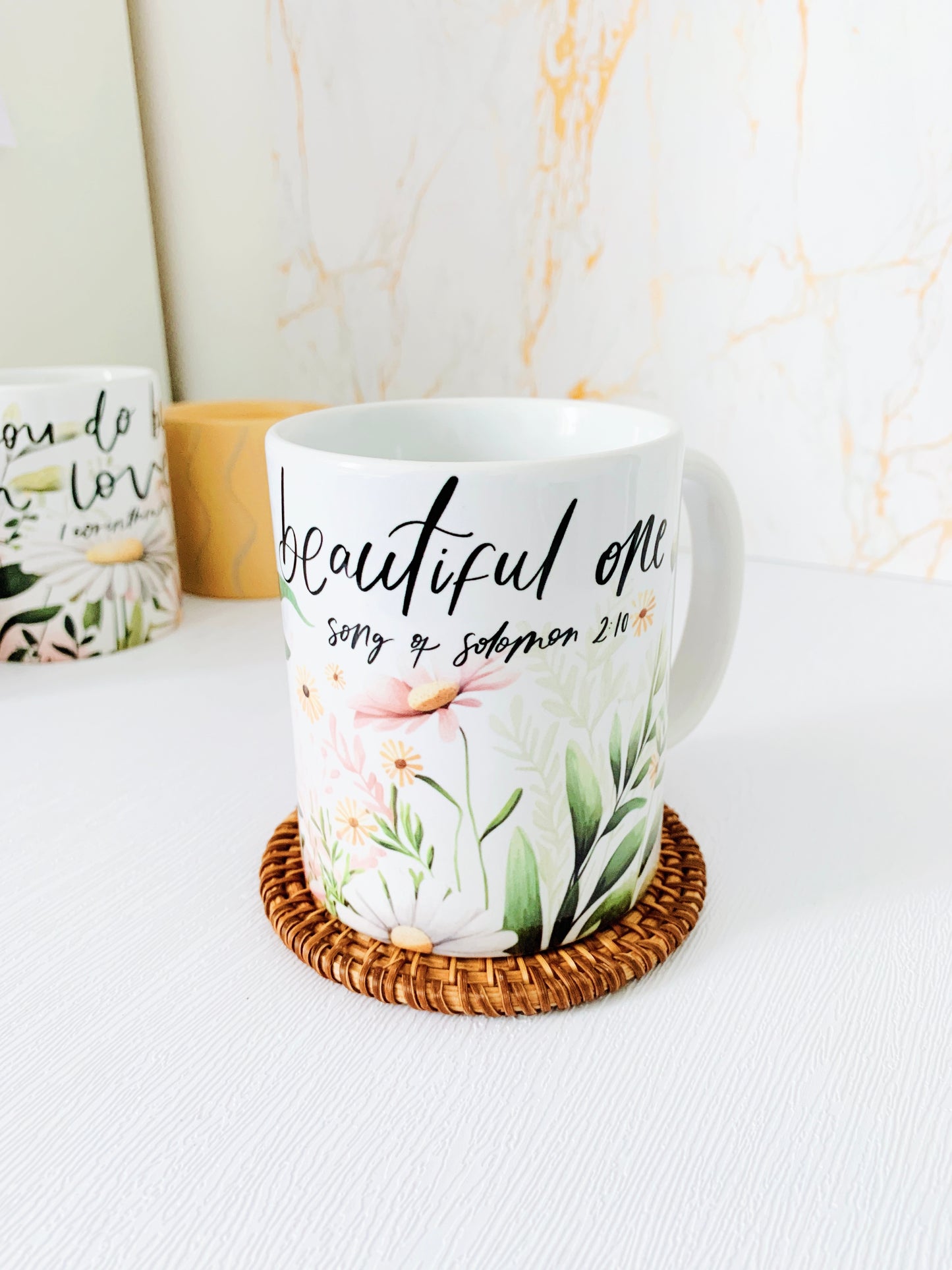 Floral Mug - He calls me beautiful one