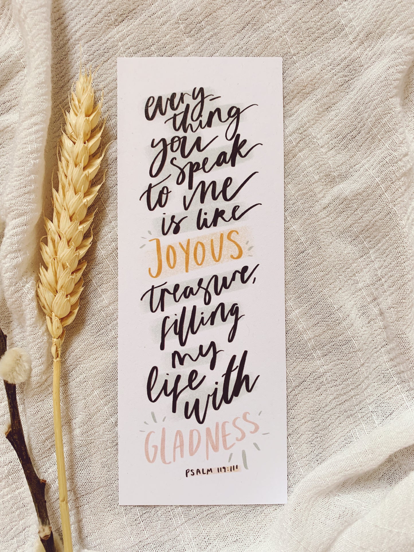 Hand Lettered Bookmarks