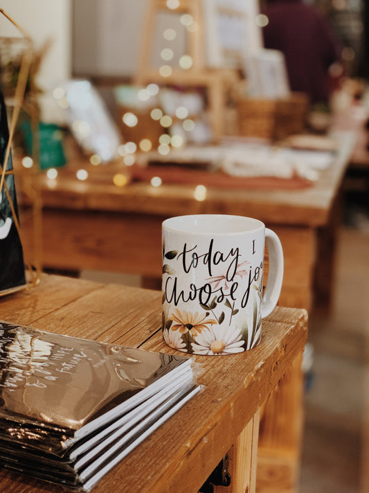 Floral Mug - Today I Choose Joy
