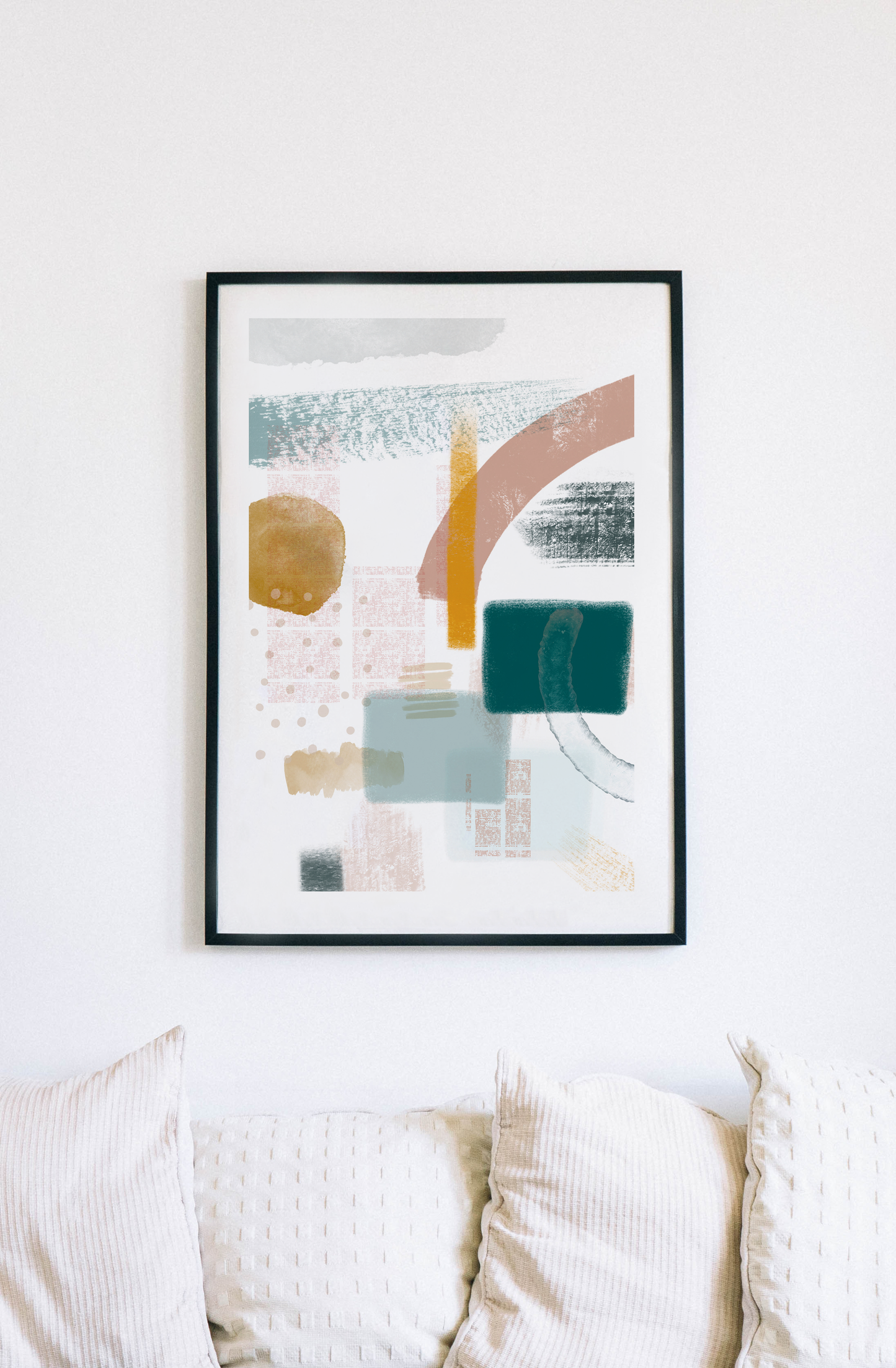 A Splash of Paint Shapes Print