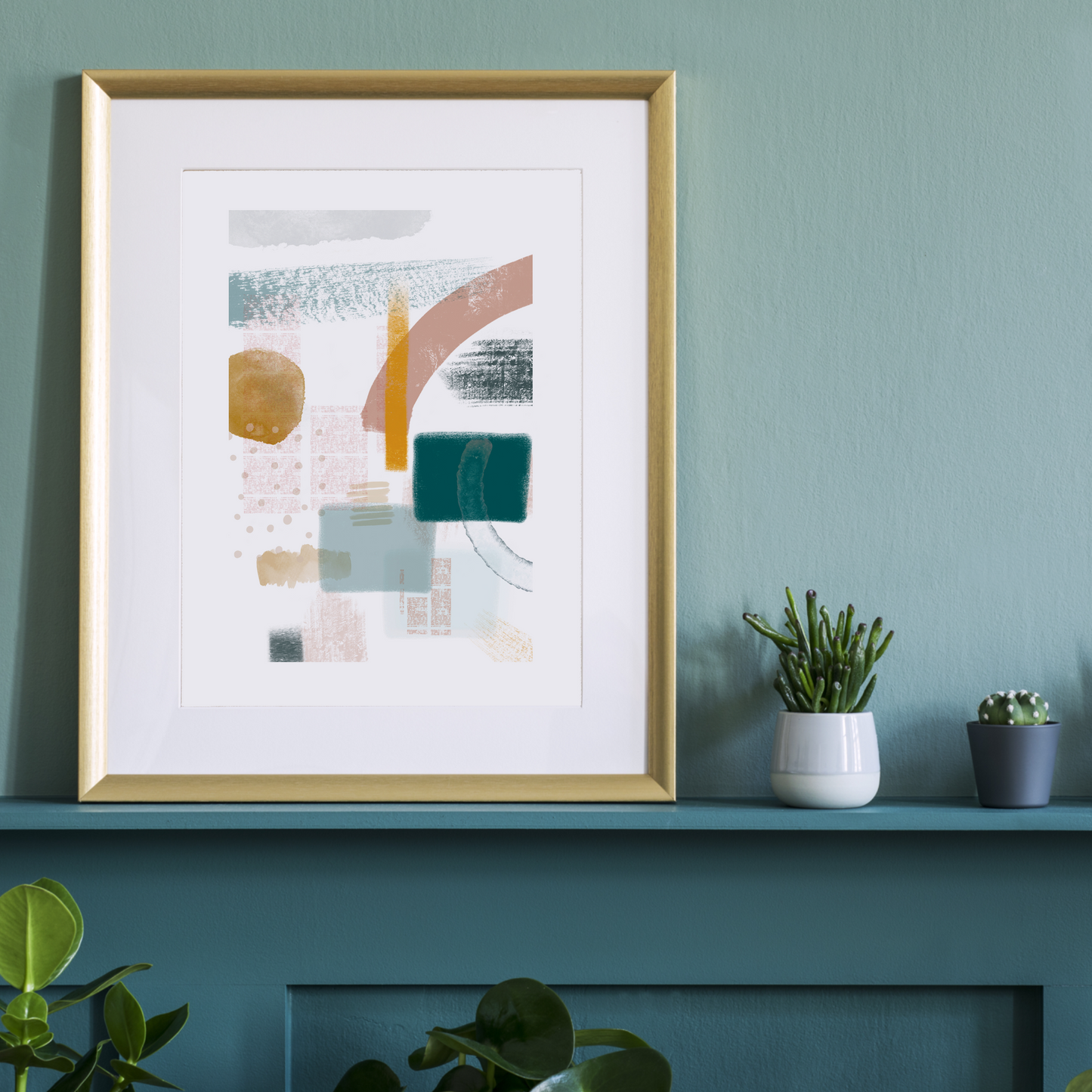 A Splash of Paint Shapes Print