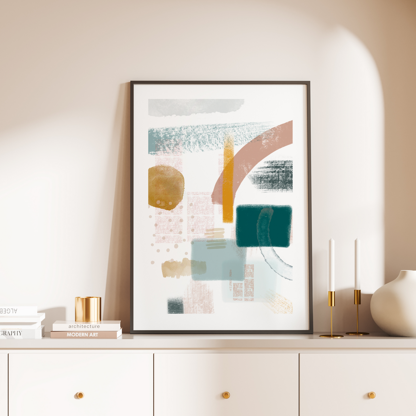 A Splash of Paint Shapes Print