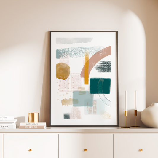 A Splash of Paint Shapes Print