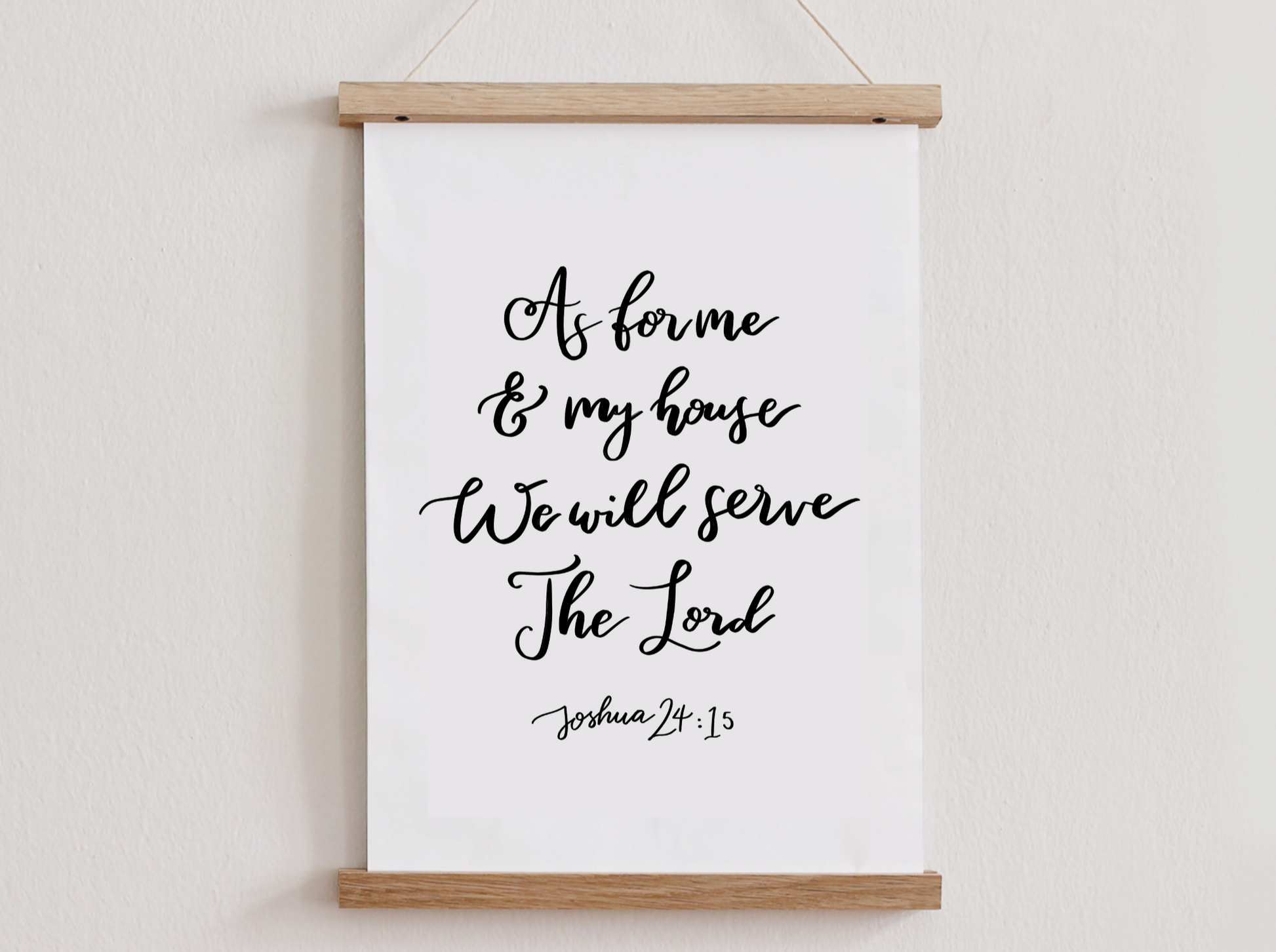 As for me and my house