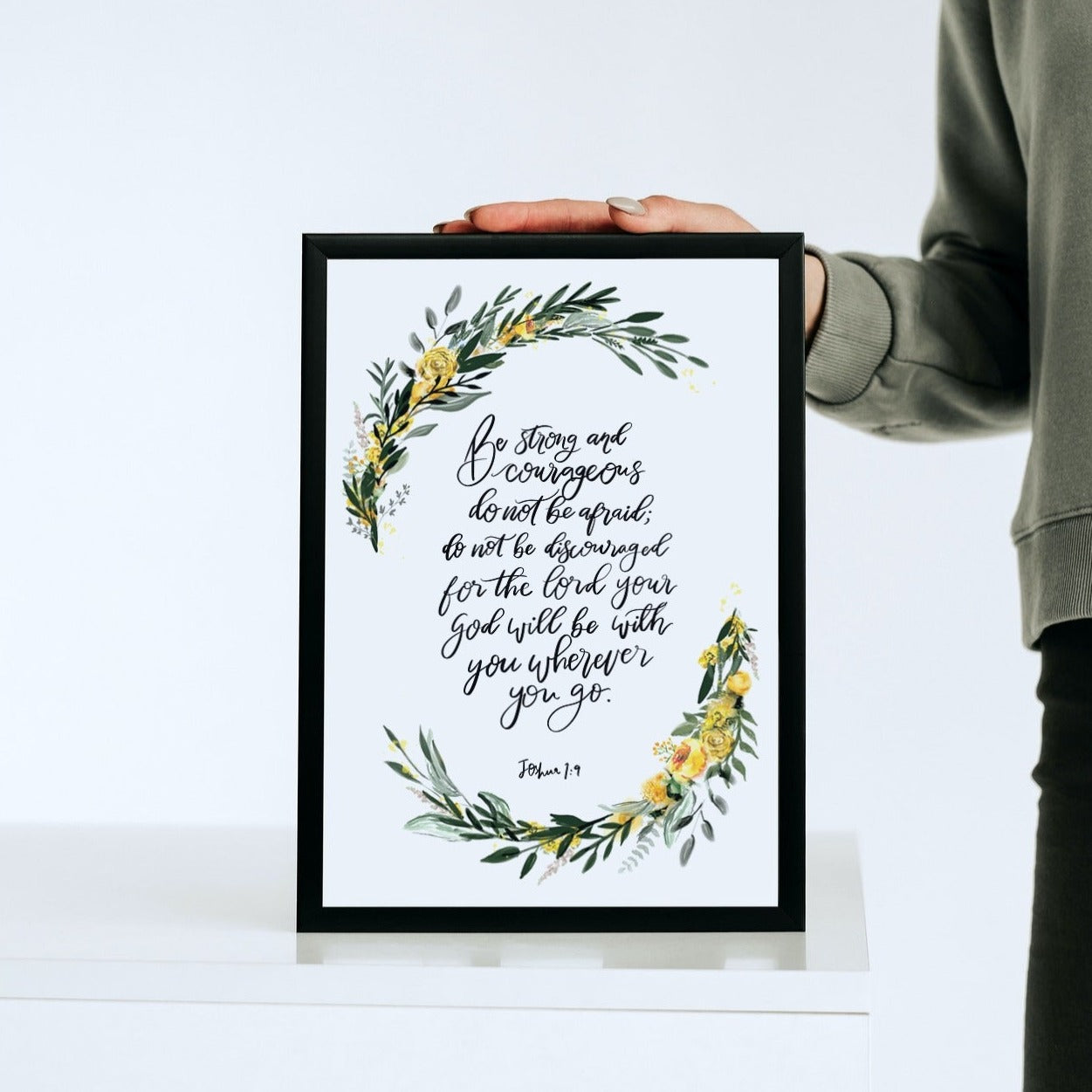Be Strong & Courageous Joshua 1:9 Print