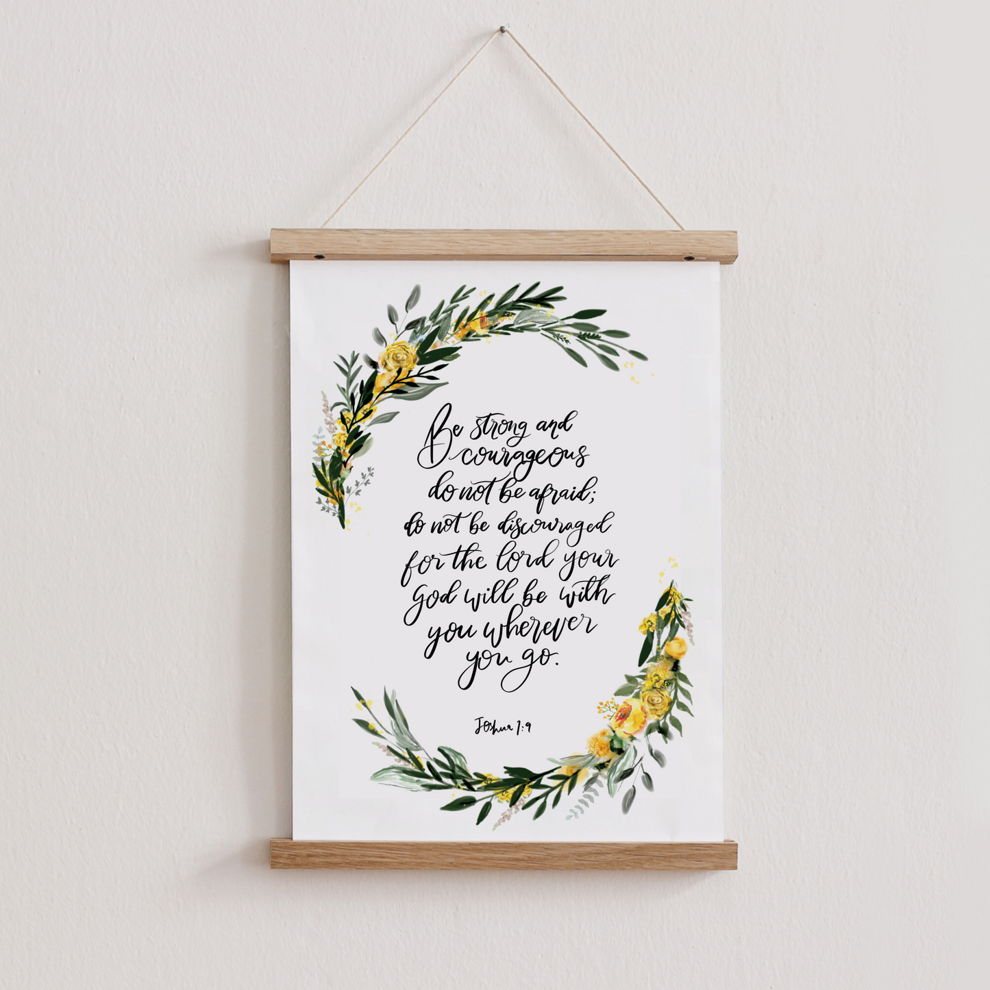 Be Strong & Courageous Joshua 1:9 Print