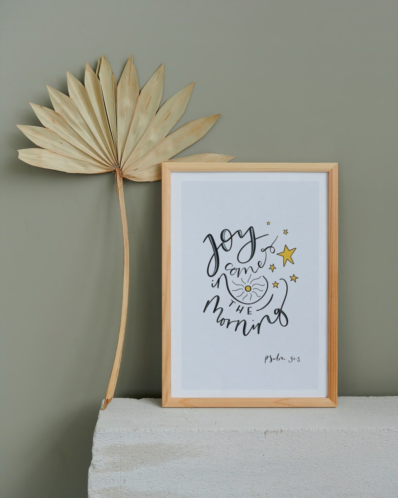 Joy comes in the morning Print