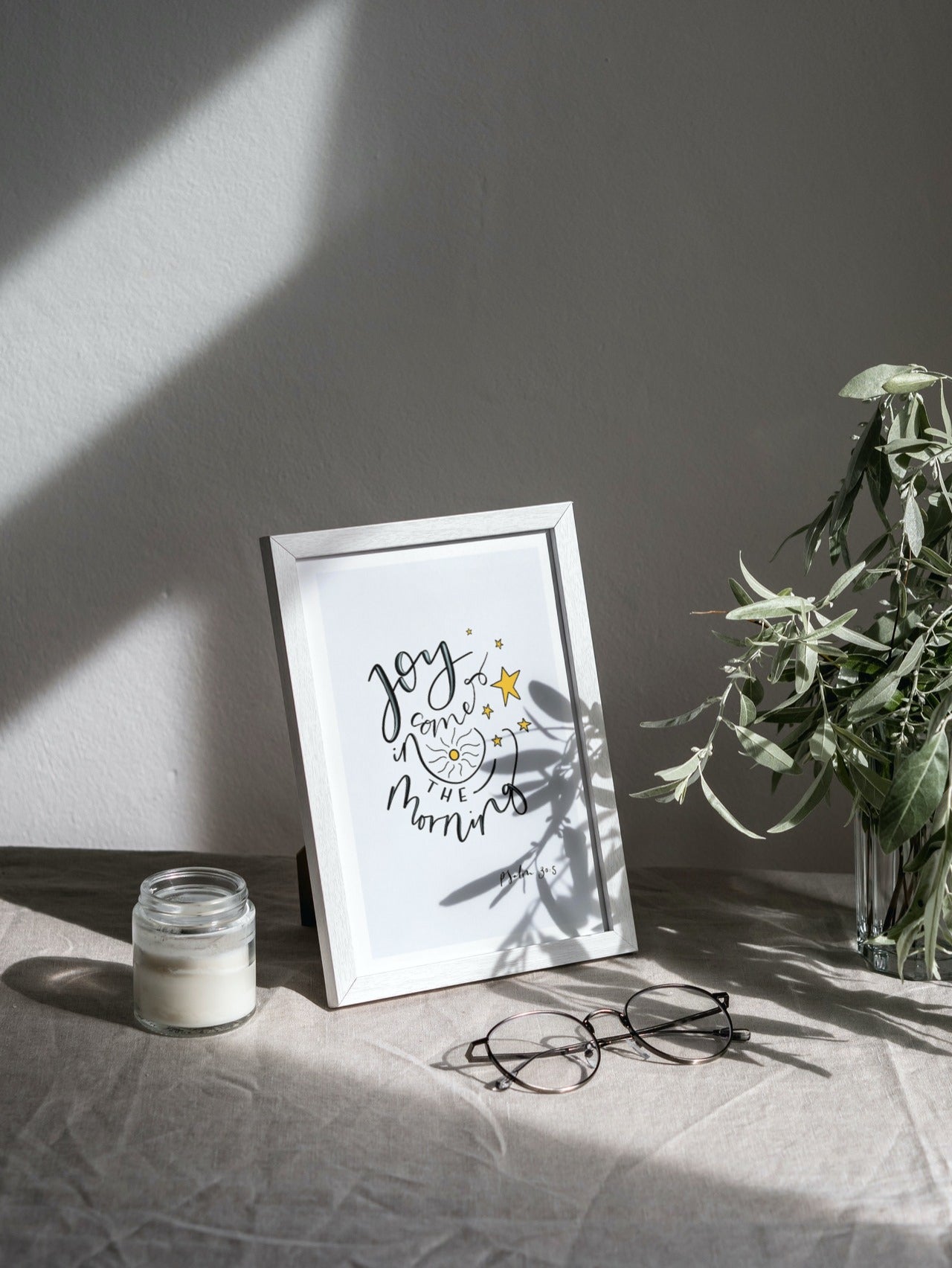 Joy comes in the morning Print