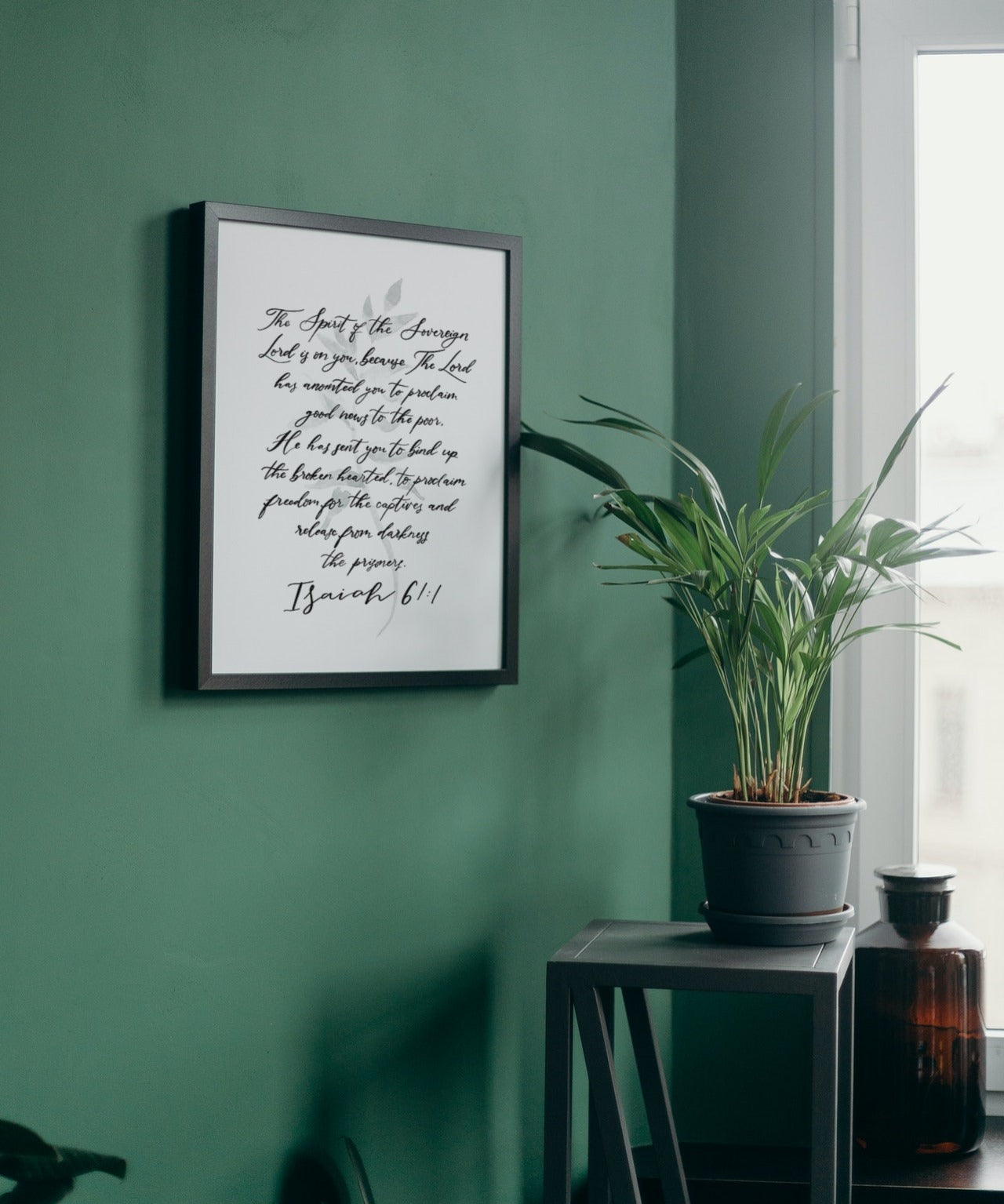 The Spirit of the Sovereign Lord is Upon Me - Isaiah 61 Print