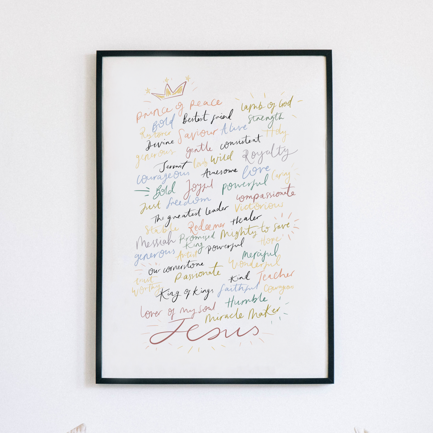 Attributes of Jesus Print