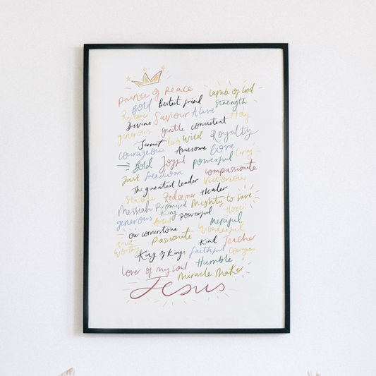 Attributes of Jesus Print