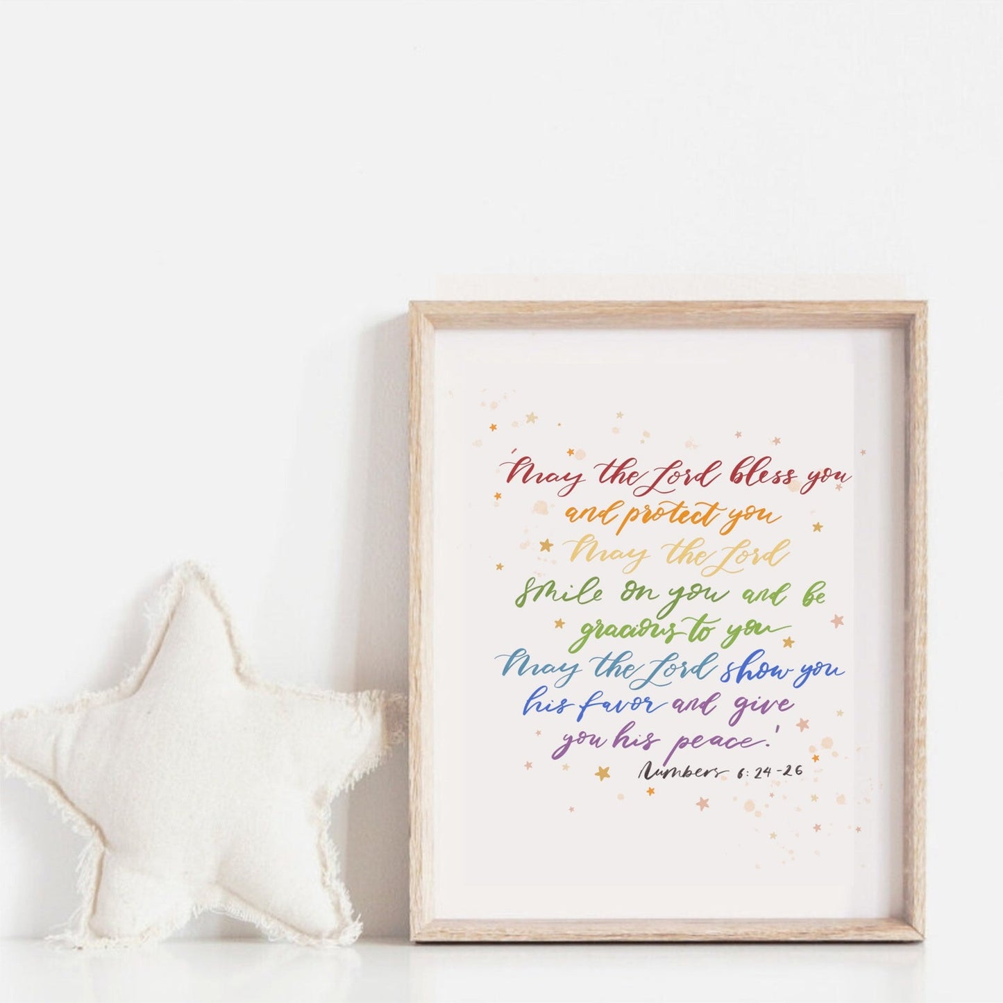May the Lord bless you Nursery Print