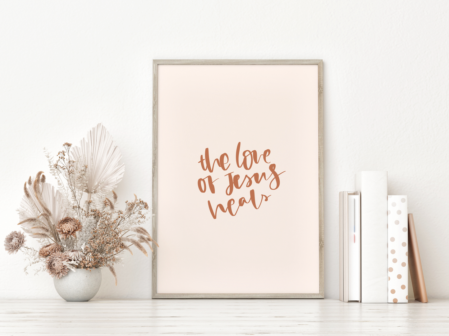 The love of Jesus Heals Print