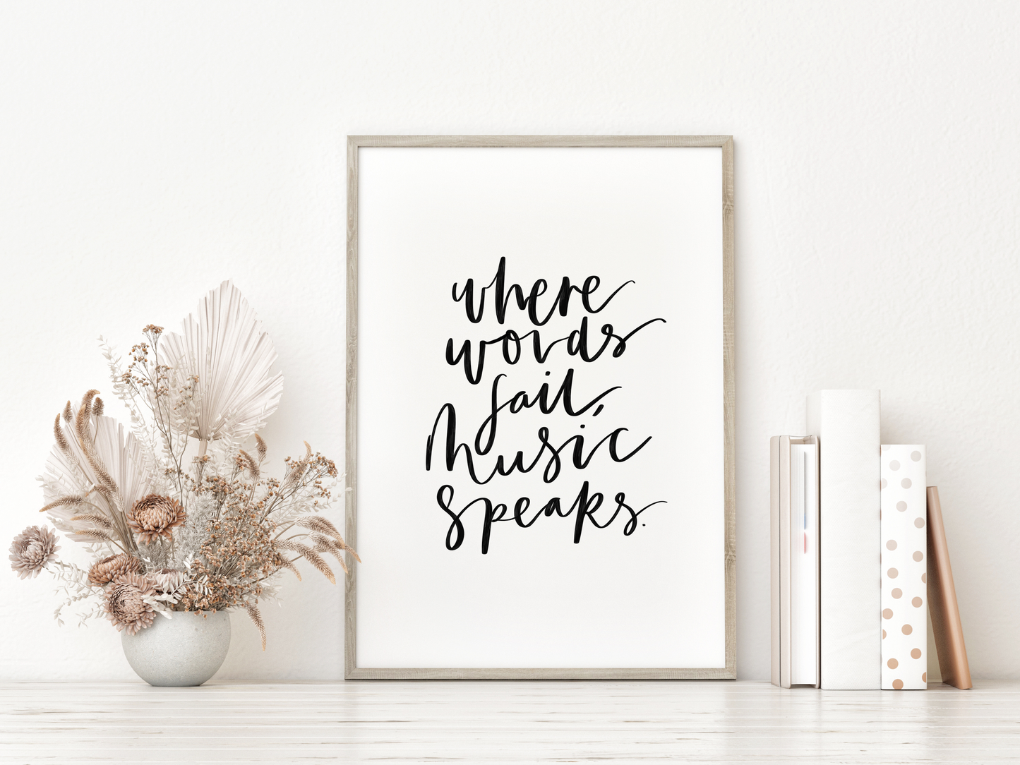 Where words fail music speaks Print
