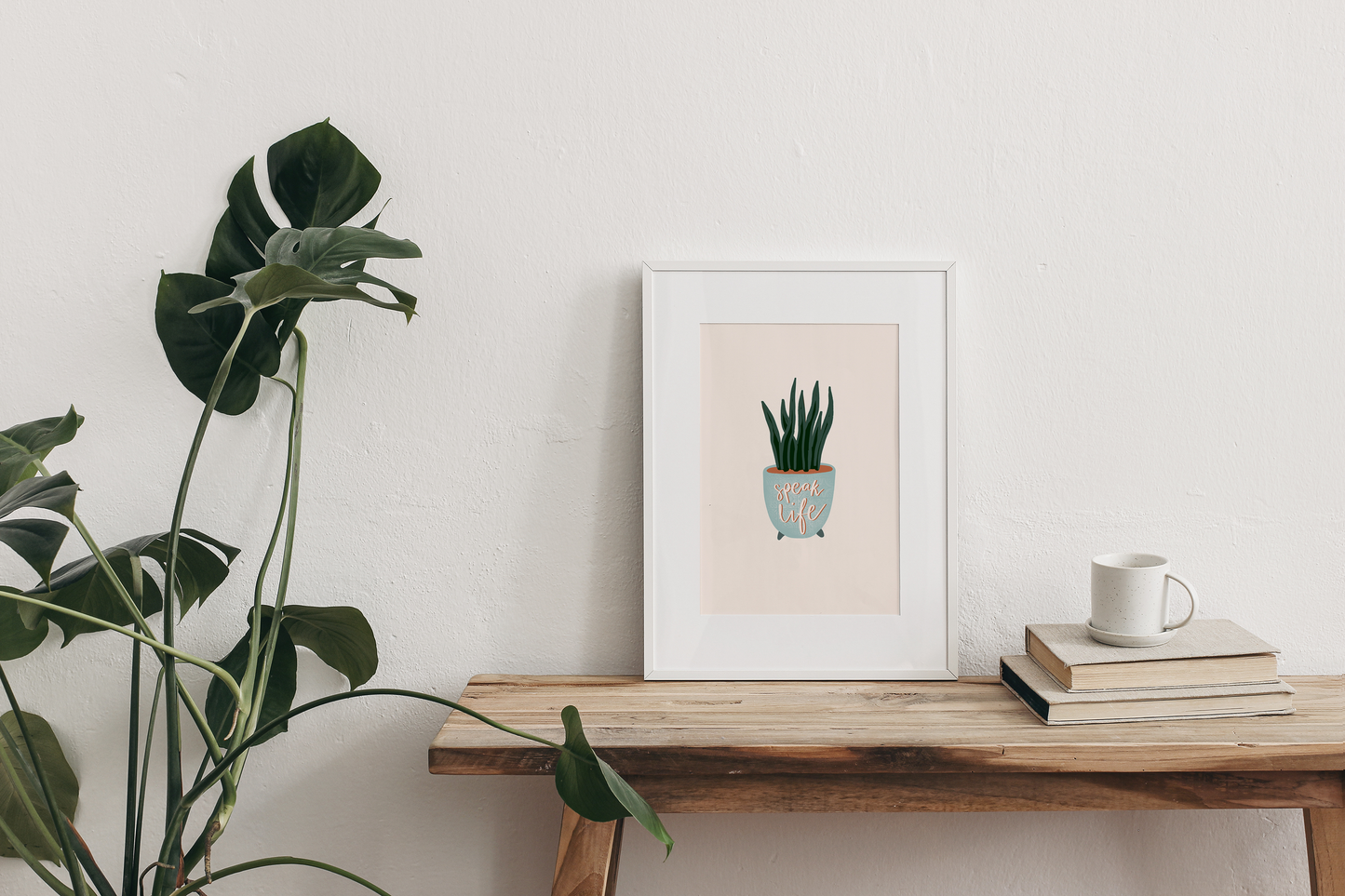 Speak Life Plant Print