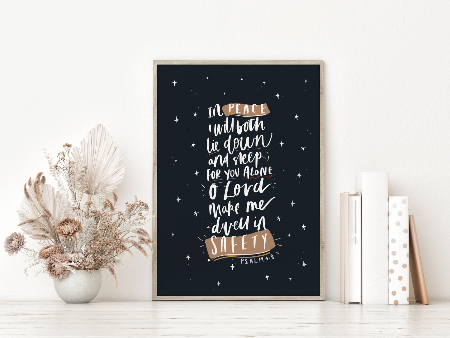 Nursery Print - Psalm 4:8