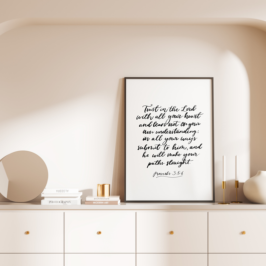 Trust in the Lord Print