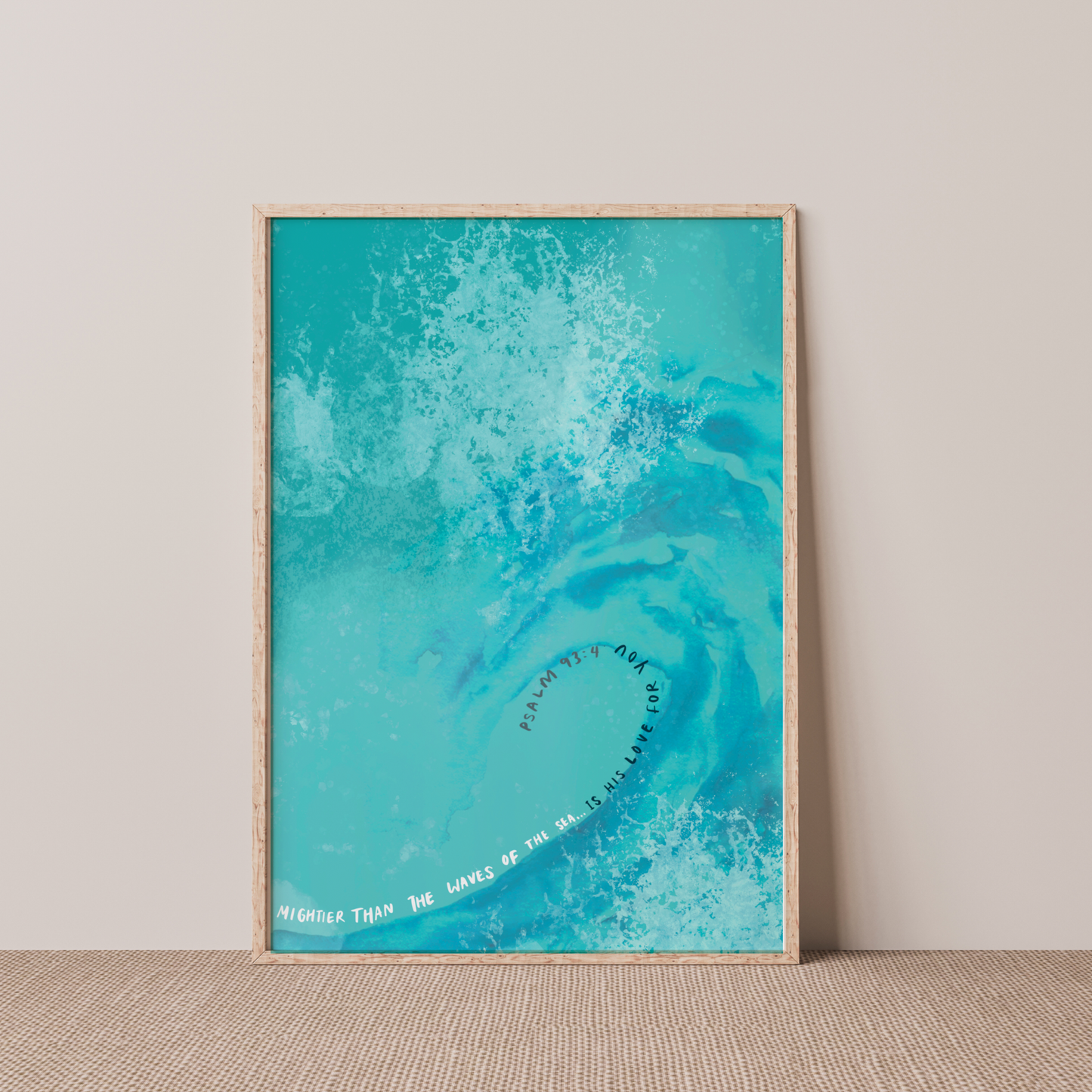 Mightier than the waves of the sea Print