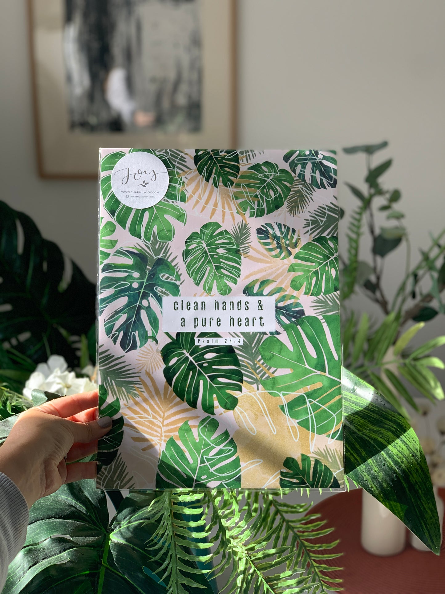 Clean hands Tropical Print