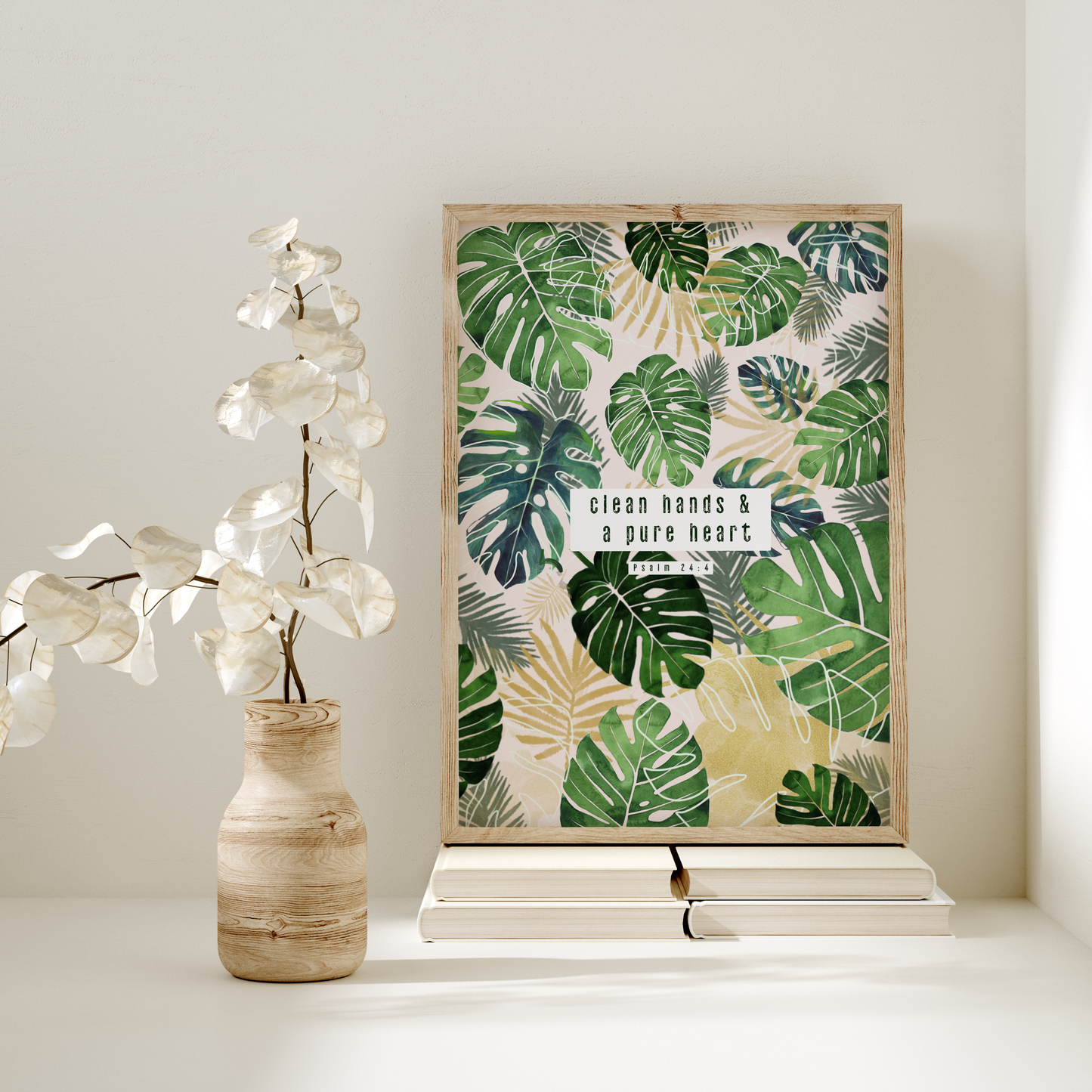 Clean hands Tropical Print