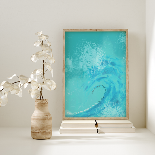 Mightier than the waves of the sea Print