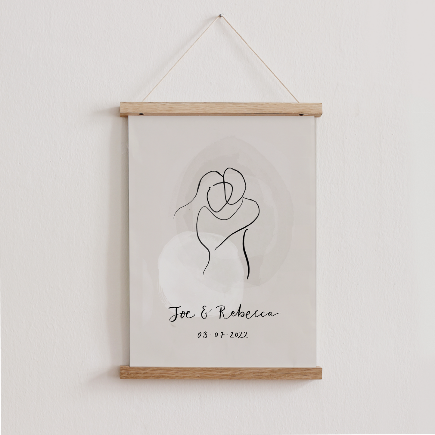 Personalised Couple Line Art Print
