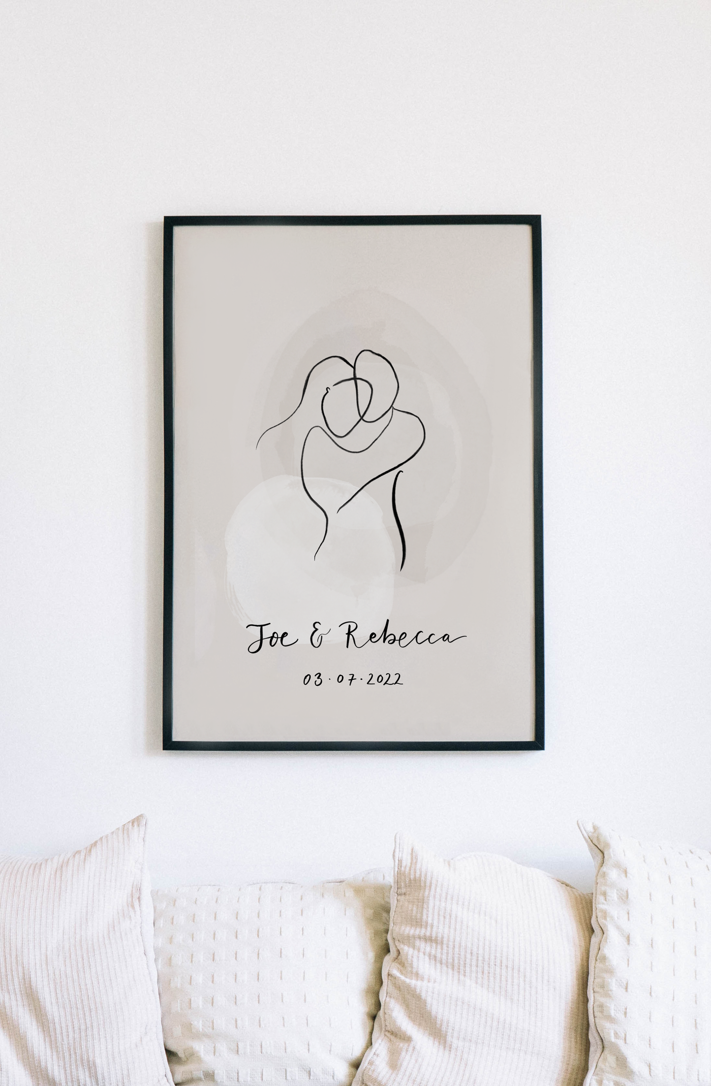 Personalised Couple Line Art Print