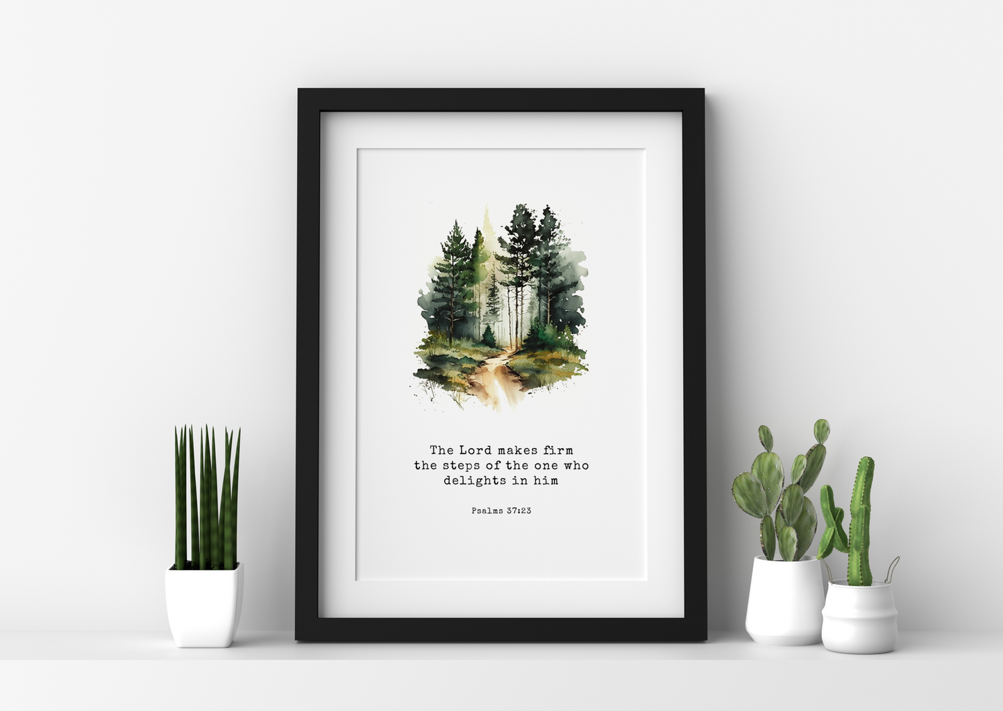 Psalm 37 Forest Print