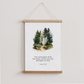 Psalm 37 Forest Print