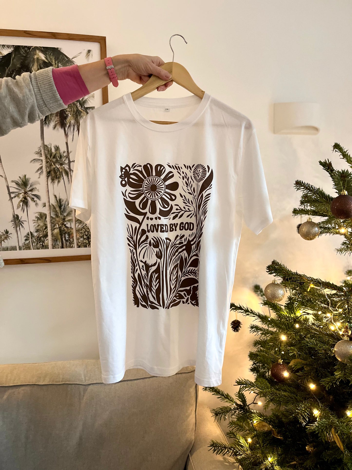 Loved by God Short Sleeve White T Shirt