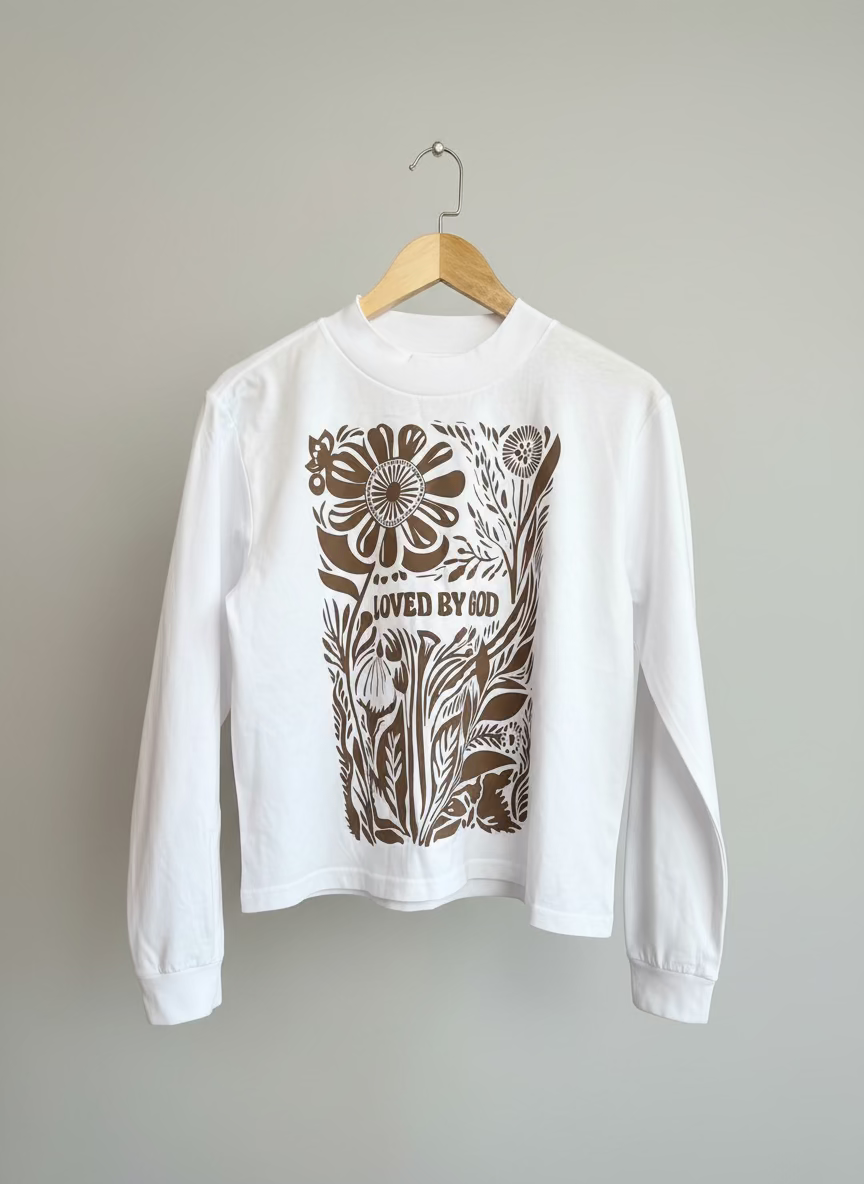 Loved by God long sleeve high neck