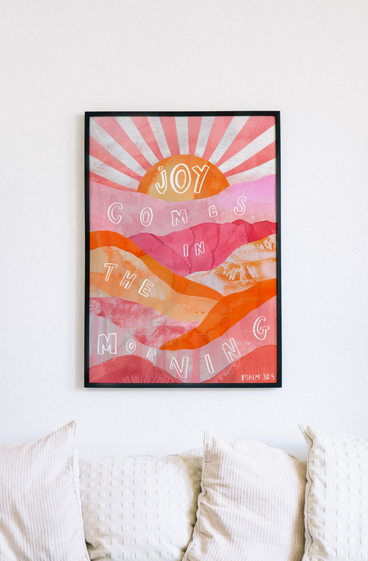 Joy comes in the morning Print