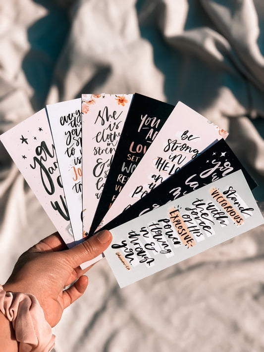 Hand Lettered Bookmarks