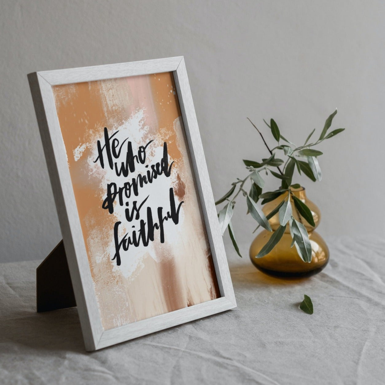 He who promised is faithful Print