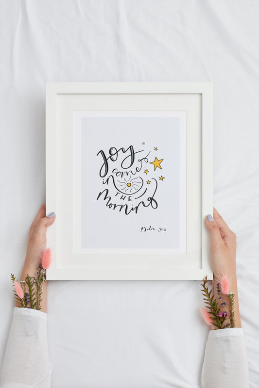 Joy comes in the morning Print